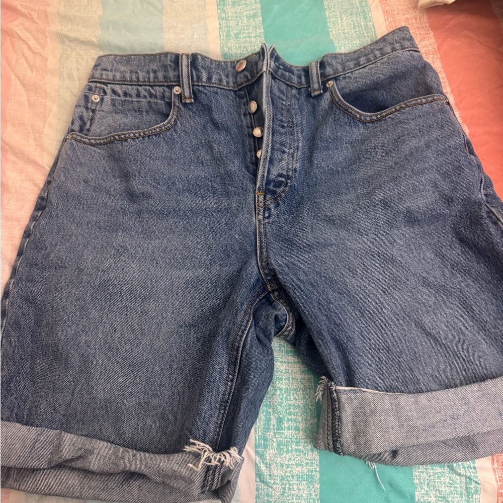 Alexander Wang Blue Bermuda Shorts Relaxed Fit